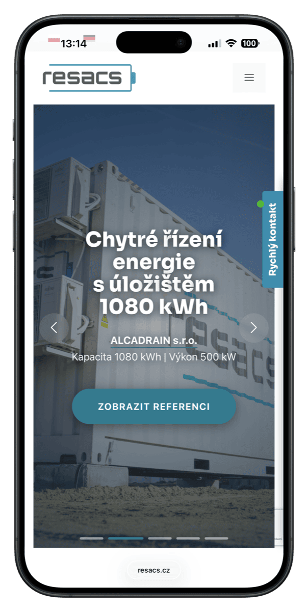 RESACS — iPhone mockup